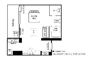 ［心斎橋］アパートメント（28m²）｜ 1ベッドルーム／1バスルーム