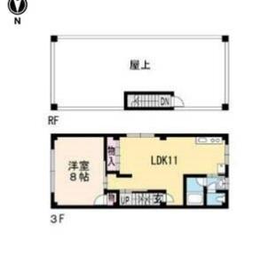 ［京都］アパートメント（38m²）｜ 1ベッドルーム／1バスルーム