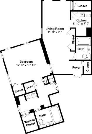 ［大田］アパートメント（51m²）｜ 1ベッドルーム／2バスルーム