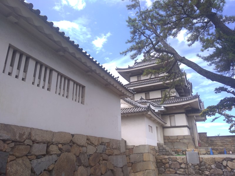 高松城 (讃岐国)月見櫓、水手御門の裏面