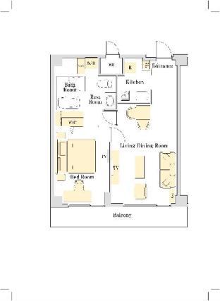 ［新宿］アパートメント（52m²）｜ 1ベッドルーム／1バスルーム