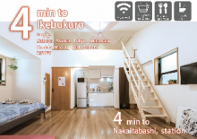 ［板橋］スタジオ アパートメント（36 m²）／1バスルーム